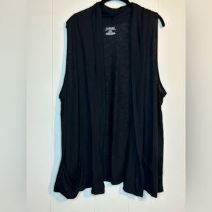 Lane Bryant black vest lightweight size 22/24.